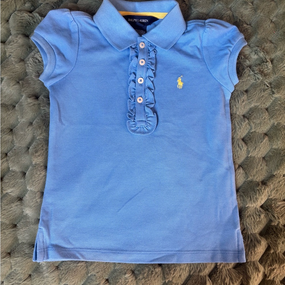Ralph Lauren Blue Girls Polo Shirt size 3T NWOT